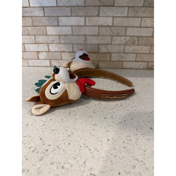 Disney 50th Anniversary Fort Wilderness Chip & Dale Christmas Ears Headband - Picture 3 of 3